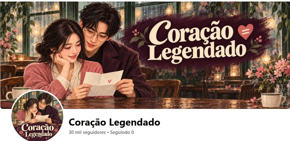Página Coração Legendado